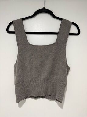 H&M Gray Cropped Top